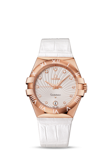 Omega Constellation Quartz 35 Red Gold / White Supernova / Alligator